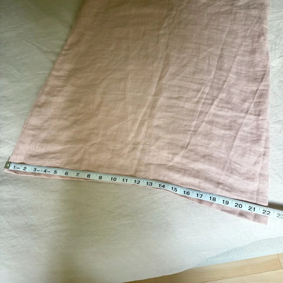 Linen dress from Meetra Linen (Etsy shop) size M coastal cottage vacation summer - Picture 8 of 10